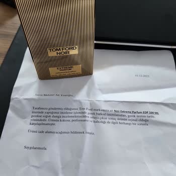 Tom Ford Kalıcılığı Düşük Parfüm Ve Müşteri Hizmetleri Sorunu
