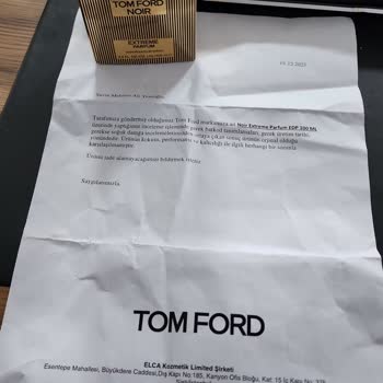 Tom Ford Kalıcılığı Düşük Parfüm Ve Müşteri Hizmetleri Sorunu