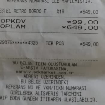 Şok Market Kargolu Ürün Siparişi Gelmedi Ve Dönüş Yapılmıyor