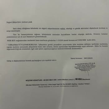 Skechers Tüketici Hatası Hakkında.