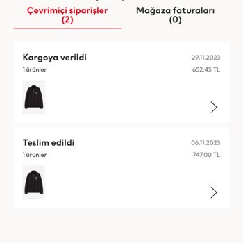 H&M 2 Kere Yanlış Ürün Gönderimi