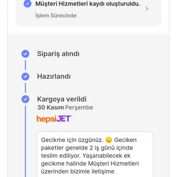 Hepsiburada Kargo Teslimatı Yapılmadı