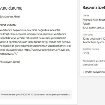 Vodafone Numara Taşıma Problemi