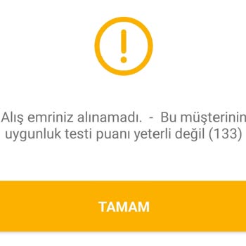 VakıfBank Yatırım Uygunluk Testi