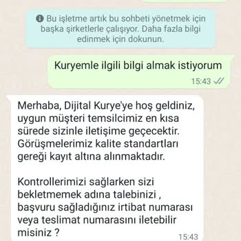 Dijital Kurye Muhatap Bulamama Sorunu