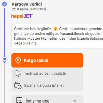 Hepsijet Tarafından Bir Türlü Ulaşmayan Kargo