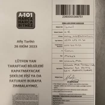 A101 Ürün Teslimatını Yapamıyor