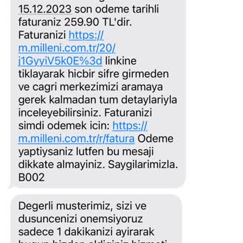 Millenicom İnternet Faturası Hakkında