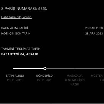 Zara Ürün Teslim Hakkında