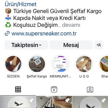 Süper Sneakers (Super_sneaker34) Beyan Edilen Ürün Satışı Yapılmaması Ve İade Kabul Edilmemesi!