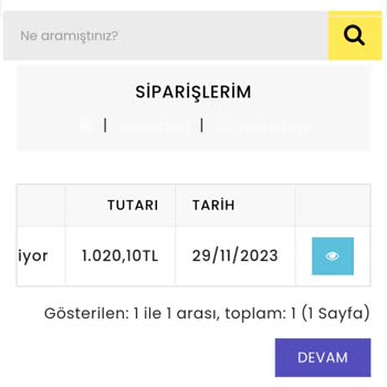 Aldığım Ürünün Gönderilmemesi