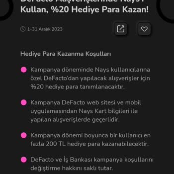 Nays Hediye Para Hesaba Gelmedi.