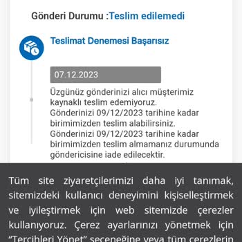 MNG Kargo, Siparişimi Adresime Getirmedi