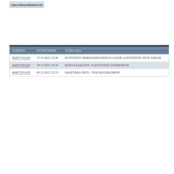 Kuryenet Kartımı Teslim Etmedi