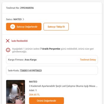 Trendyol Kırık Ürünün İadesi