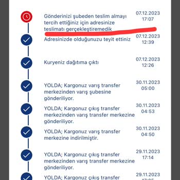 Aras Kargo'nun Ev'e Teslimat Yapmaması!