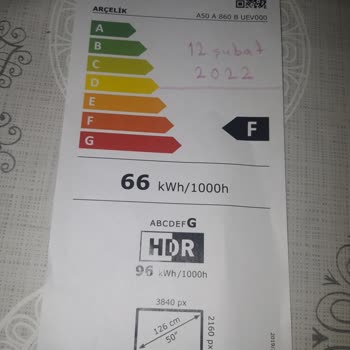 Arçelik A50860B Marka Televizyonumun Değişimini Talep Ediyorum