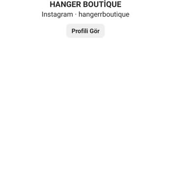 Hanger Boutique (hangerrboutique) Engelledi Beni!