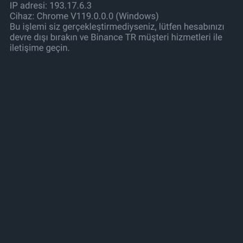 Binance TR Hesabımın Hacklenmesi Ve Boşaltılması