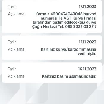 Ziraat Bankası Ziraat Bankkart Genç Kartım Hâlâ Bana Ulaşmadı.