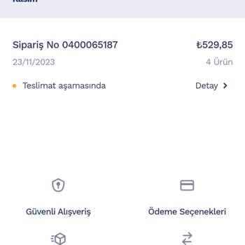 Penti Ürünüm Hala Kargoya Verilmedi