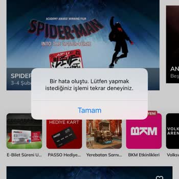 Passolig Bir Hata Oluştu