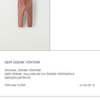 Zara Eksik Ücret İadesi