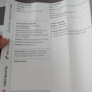 Arçelik Altus Çamaşır Makinesi Ayıplı Mal