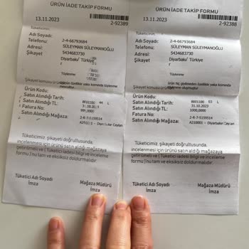 Avva Üretim Hatası Olan Ürünleri Geri İade Almıyor