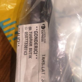 Tuğram Butik Küçük Gelen Ürünü Değişim İçin Muhatap Bulamamam