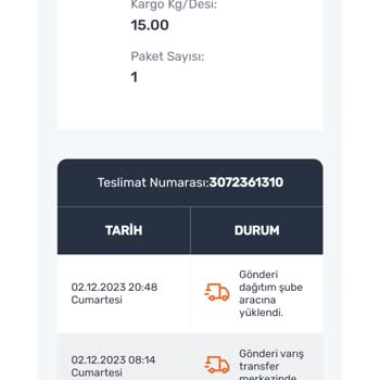 Tokat Sürat Kargo Dan Şikayet Çiyim.