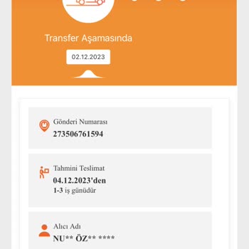 Teslim Edilmeyen MNG Kargosu