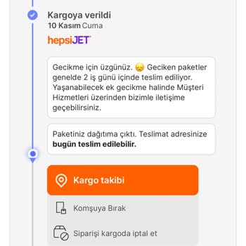 Hepsiburada 1 Aydır Kargo Bekliyorum