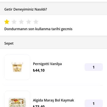 Getir, Tarihi Geçmiş Ürünün Para İadesini Yapmıyor Ve Yalan Söylüyor.