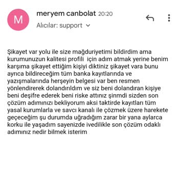 Regal Global Market Kurum Gizlilik İhlali İle Şahsımı Tehlikeye Attı