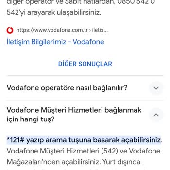 Vodafone Müşteri Hizmetine Bağlanamıyorum