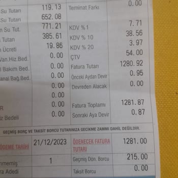 İSU Fatura Yüksek Gelmesi