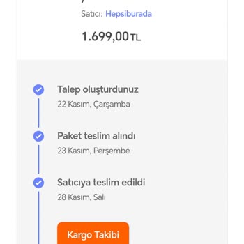 Hepsiburada Ürün Değimi Yapmıyor