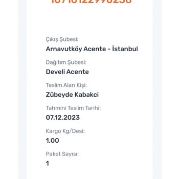 Sürat Kargo Ürün Teslim Olmaması