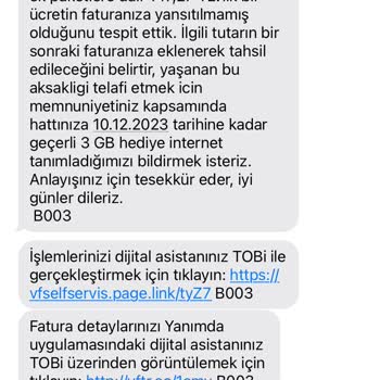Vodafone Üzerinden 5 Ay Geçtikten Sonra Faturama Eklenen Meblağ!