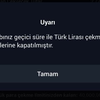 BTC Türk Hesabım Durduk Yere İşlemlere Kapatıldı