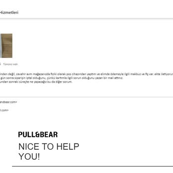 Pull & Bear Satmadığı Ürünün Parasını Kartımdan Çekti Ve İade Etmiyor.