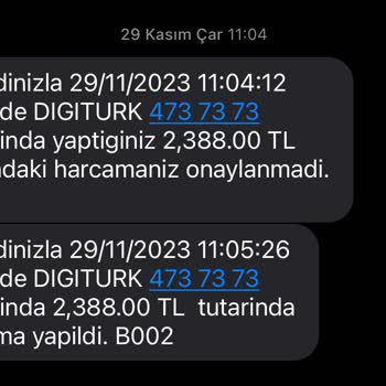 Digiturk Tarafından Yanlış Bilgiyle Mağdur Edildim!