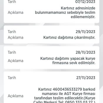 Çorlu AGT Kargo Ziraat Bankası Kargomu 1 Haftadır Teslim Etmiyor