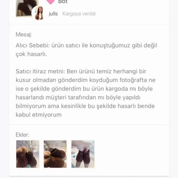 Gardrops Temiz Ürünün Deformeli Diye İade Talebinin Onaylanması