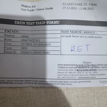 adidas Elazığ Boyner Garantili Deyip Alınmayan Ürün