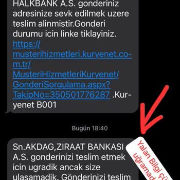 Kuryenet Dağıtım Olmadığı Gibi Yalan Mesaj Da Var!