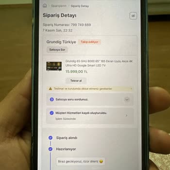Grundig Aldığım Ürünü Göndermediler Pişmanlıktır!