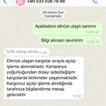 Selin Shoes Beğenmediğim Bir Ayakkabı Para İadesi İstiyorum