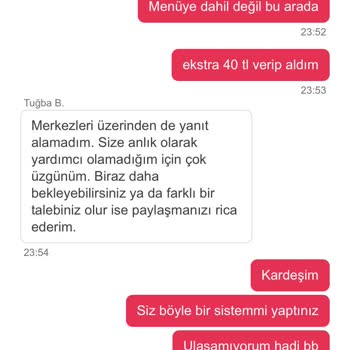 Yemek Sepeti'nden Sipariş Verdiğim Yemek